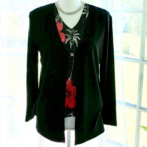 4 pc BLACK BUNDLE & SAVE - glimmer top. MED PET - Picture 4 of 6